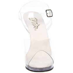 Argento 11,5 cm FLAIR-408 Sandali Donna con Tacco