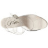 Trasparente 18 cm Pleaser MOON-708DM Plateau Tacchi Alti a Spillo