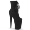 Nero Vegano 23 cm INFINITY-1020FS tacchi estremi - stivaletti più plateau alto