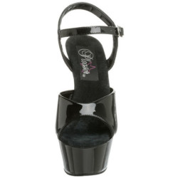 Nero Vernice 15 cm KISS-209 Plateau Calzature Tacchi Alti