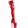 Rosso Vernice 23 cm PLEASER INFINITY-4000 Stivali Overknee Plateau
