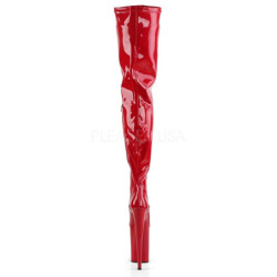Rosso Vernice 23 cm PLEASER INFINITY-4000 Stivali Overknee Plateau