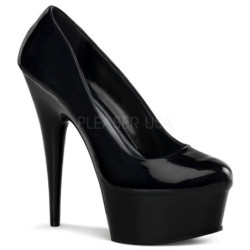 Nero Vernice 15 cm Pleaser DELIGHT-685 Plateau Scarpe Décolleté