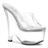 Trasparente 16,5 cm Pleaser BEAU-601 Scarpe Donna Zeppe