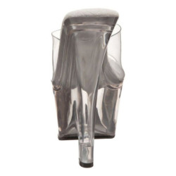 Trasparente 16,5 cm Pleaser BEAU-601 Scarpe Donna Zeppe