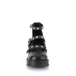 Vegano tacco spesso 7 cm DemoniaCult BRATTY-30 scarpe con tacco chunky