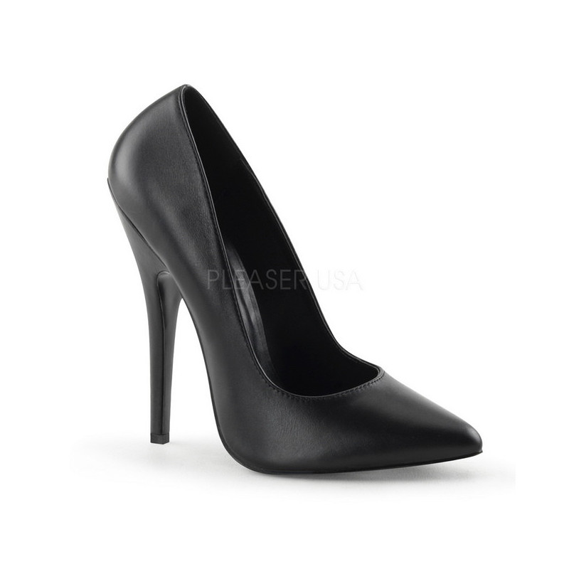 Nero Pelle 15 cm DOMINA-420 tacchi a spillo più altissimo - tacchi appuntito