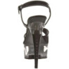 Nero Trasparente 15 cm CAPTIVA-609 Plateau Tacchi Alti a Spillo