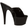 Nero Vernice 18 cm ADORE-701 Plateau Mules Alte