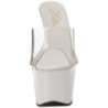 Bianco Trasparente 18 cm ADORE-701 Plateau Mules Alte