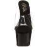 Nero Trasparente 18 cm ADORE-701 Plateau Mules Alte