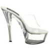 Trasparente 15 cm KISS-201 Plateau Mules Alte