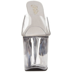 Trasparente 20 cm FLAMINGO-801 Pantofole Tacco Alto Donna