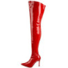 Rosso Vernice 9,5 cm LUST-3000 stivali overknee tacco alto