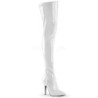 Bianco Vernice 13 cm SEDUCE-3000 stivali overknee tacco alto
