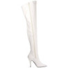 Bianco Vernice 13 cm SEDUCE-3000 stivali overknee tacco alto