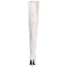 Bianco Vernice 13 cm SEDUCE-3000 stivali overknee tacco alto