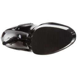 Nero Verniciato 15,5 cm DELIGHT-3063 Plateau Stivali Alti