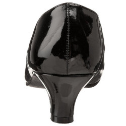 Nero Vernice 5 cm FAB-420W scarpe décolleté con tacchi bassi