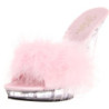 Rosa Trasparente 13 cm Fabulicious LIP-101-8 Plateau Mules Alte