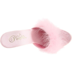 Rosa Trasparente 13 cm Fabulicious LIP-101-8 Plateau Mules Alte