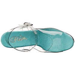 Turchese 20 cm FLAMINGO-808 Cromo Plateau Tacchi Alti