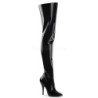 Nero Vernice 13 cm SEDUCE-3010 stivali overknee tacco alto