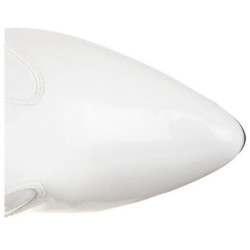 Bianco Vernice 13 cm SEDUCE-3010 stivali overknee tacco alto