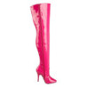 Fucsia Vernice 13 cm SEDUCE-3010 stivali overknee tacco alto