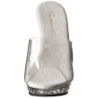 Trasparente Strass Platform 13 cm LIP-101SDT Ciabattina Tacchi Alti
