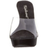 Trasparente Nero 14 cm COCKTAIL-501 Plateau Mules Alto