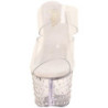 Trasparente 18 cm STARDUST-702 Pantofole Tacco Alto Pietre Strass