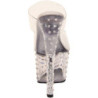 Trasparente 18 cm STARDUST-702 Pantofole Tacco Alto Pietre Strass