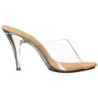 Marrone Trasparente 11 cm CARESS-401 Plateau Ciabattina Tacchi Alti