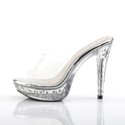 Trasparente 14 cm COCKTAIL-501SDT Mules Strass Altissimi