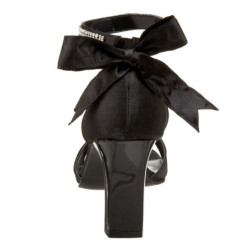 Nero Strass 8,5 cm ROMANCE-372 Sandali Donna con Tacco