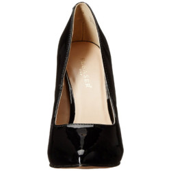 Nero Vernice 13 cm AMUSE-20 scarpe tacchi a spillo con punta