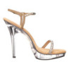 Oro Strass 13 cm LIP-131 Plateau Sandali Tacco Altissimo
