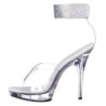 Trasparente Strass 13 cm LIP-142 Plateau Sandali Tacco Altissimo