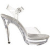 Trasparente 13 cm COCKTAIL-508 Plateau Sandali Tacco Altissimo