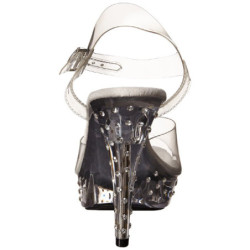Trasparente Strass 13 cm COCKTAIL-508SDT Sandali Tacco Altissimo