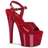 Rosso tacco alto 18 cm ADORE-709GP scintillare plateau scrape con tacco alto