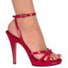 Rosso Vernice 12 cm FLAIR-436 scarpe tacco alto numeri grandi per uomo