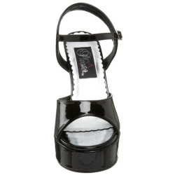 Nero Vernice 13 cm DOLLY-09 scarpe tacco alto numeri grandi per uomo