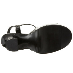 Nero Vernice 13 cm DOLLY-09 scarpe tacco alto numeri grandi per uomo