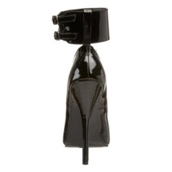 Nero Vernice 15,5 cm DOMINA-434 Tacchi altissimi da uomo