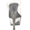 Trasparente 15 cm KISS-202 Plateau Mules Scarpe Donna