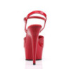 Rosso 15 cm DELIGHT-609 tacco alto pleaser con plateau