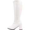 Bianco Vernice 7,5 cm GOGO-300 Stivali Donna da Uomo