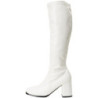 Bianco Ecopelle 7,5 cm GOGO-300 Stivali Donna da Uomo